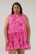 Loly Trapeze Mini Dress Dillie Floral Curve