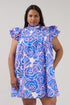 Lovel Shift Mini Dress Floral Curve