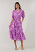Beth Button Down Midi Dress Orchid
