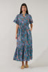Alna Button Up Midi Dress Berlin Floral