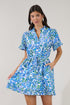 Wendie Button Down Mini Dress Floral