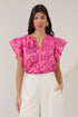 Ema Ruffle Top Dillie Floral