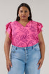 Ema Ruffle Top Dillie Floral Curve