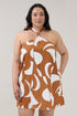 Amory Halter Mini Dress Abstract Curve