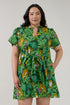 Ema Shift Mini Dress Tropical Curve