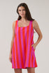 Zenica Shift Mini Dress Stripe
