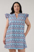 Evalyn Ruffle Mini Dress Floral Curve