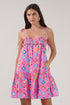 Ivonia Ruffle Mini Dress Pixel