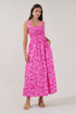 Lenna Smocked Maxi Dress Petunia
