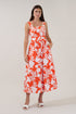 Avril Belted Midi Dress Lilo Tropics