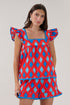 Ada Ruffle Top Abstract