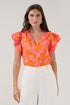 Ema Ruffle Top Floral