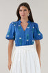 Idara Button Down Top Amena Floral