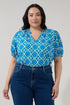 Leonor Short Sleeve Top Tile Curve