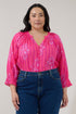 Samie Long Sleeve Button Down Top Freesia Curve