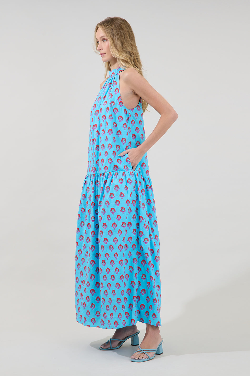 evonne maxi dress Women's Evonne Dress in Lapis | L | Ethical Essentials