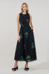Cecil Smocked Sleeveless Midi Dress Denory Floral