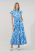 Riah Button Down Maxi Dress Medallion