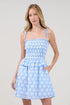 Irvine Smocked Mini Dress Mosaic