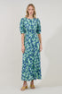 Iriela Smocked Maxi Dress Floral