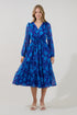 Kristen Tiered Midi Dress Midnight