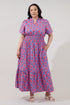 Belraj Poplin Maxi Dress Floral Curve