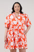 Dixie Split Neck Shift Dress Lilo Tropics Curve