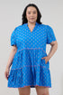 Candace Tiered Mini Dress Raidy Floral Curve
