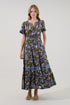 Ordy Smocked Midi Dress Reverie