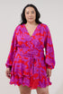 Kery Tiered Mini Dress Sandrie Floral Curve
