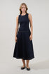 Karolina Sleeveless Midi Dress Denim