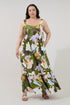 Silda Smocked Maxi Dress Passion Floral Curve