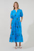 Lizeth Button Down Midi Dress Genora Floral