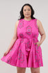 Merily Godet Mini Dress Casria Floral Curve