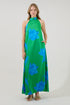 Giantia Halter Maxi Dress Floral