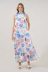 Akiya Mockneck Maxi Dress Wild Poppy