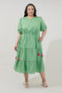 Darley Tiered Midi Dress Raidy Floral Curve