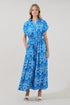 Reina Drawstring Maxi Dress Floral