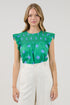 Tisha Ruffle Top Medallion