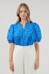 Court Button Down Top Raidy Floral