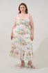 Sommerset Floral Villa Eyelet Midi Dress Curve