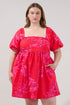 Pleated Mini Dress Primrose Curve