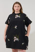 Rickie Shift Mini Dress Floral Curve