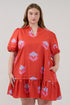 Reani Shift Mini Dress Floral Curve