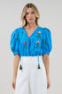 Louisa Split Neck Top Genora Floral