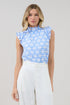 Zoie Ruffle Top Mosaic