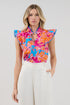 Rayen Ruffle Top Dalsia Floral