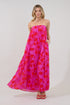 Isabela Pleated Maxi Dress Kensie Floral