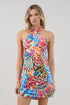 Mivia Halter Mini Dress Rain Dance