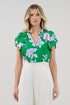 Montie Ruffle Blouse Merla Floral